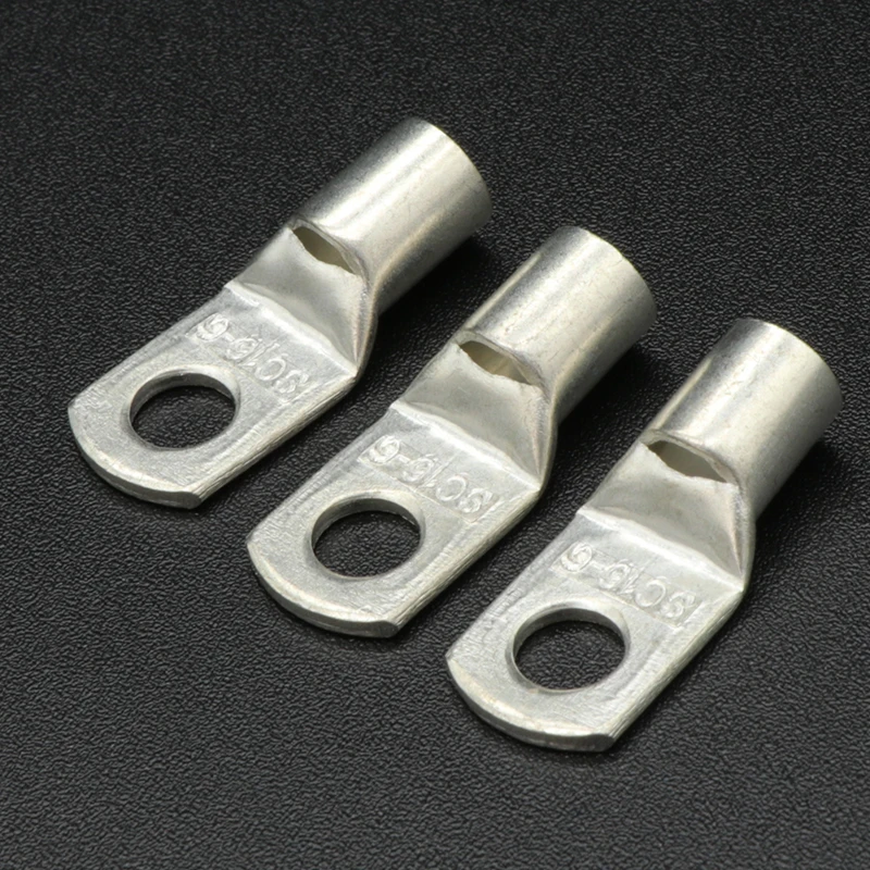 SC Type Wire Nose Terminal SC35 SC50 SC70 SC95 Bare Copper Battery Block Lugs Hole ID 6 8 10 12mm Crimp Wire Connectors