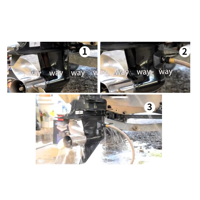 Outboard Motor Water Flush Rectangular Ear Muff Engine Flusher for Boat Rectangular Ear Muffs Motor Flusher Flush Away Sand Salt
