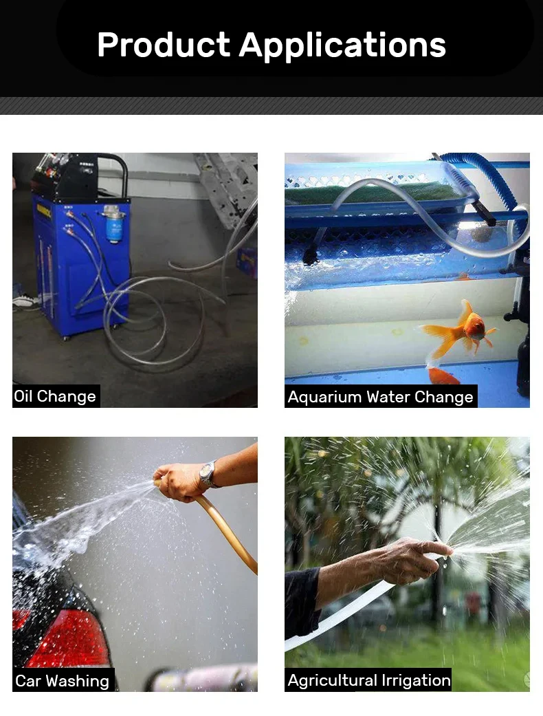 3-25mm PVC Food Grade Transparent Hose Cold-proof Drinking Flexible Tube for Fish Tank Plastic Hose Water Pumps Water Dispenser