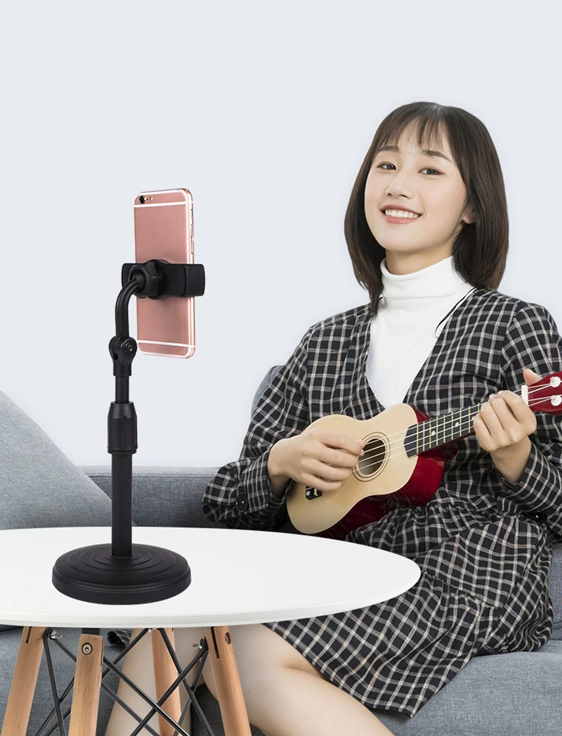 Desktop Tripod for Phone Smartphone Iphone with Phone Holder Stand Bracket Tripe for Mobile Telefoon Statief Stand Table