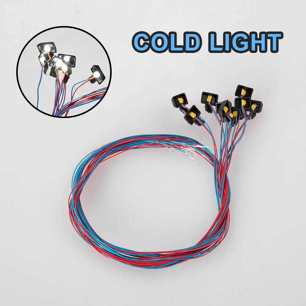 10Pcs Miniature 3V Lamp Model Led Lights Diy Sand Table Railway/Bus Station Indoor House Scene Layout Materials Diorama Kits