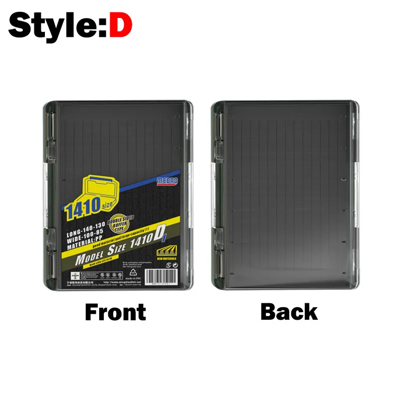 New Double Side Fishing Tackle Boxes Fishing Lure Jig Head Box Organizer Fishing Bait Tackle Storage Case For Blades Spinner