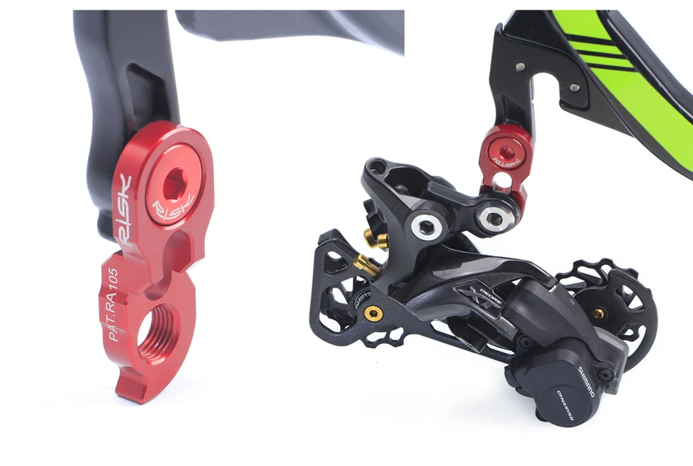 RISK Bicycle Rear Derailleur Hanger Extension Road MTB Mountain Bike Cycling Frame Gear Tail Hook Extender Convertor Adapter