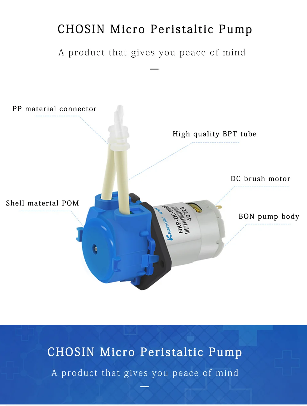 DC 12V/24V Dosing Pump Peristaltic Pumps Dosing Head With Connector For Arduino Aquarium Lab Analytic Diy Liquids Motor Tools