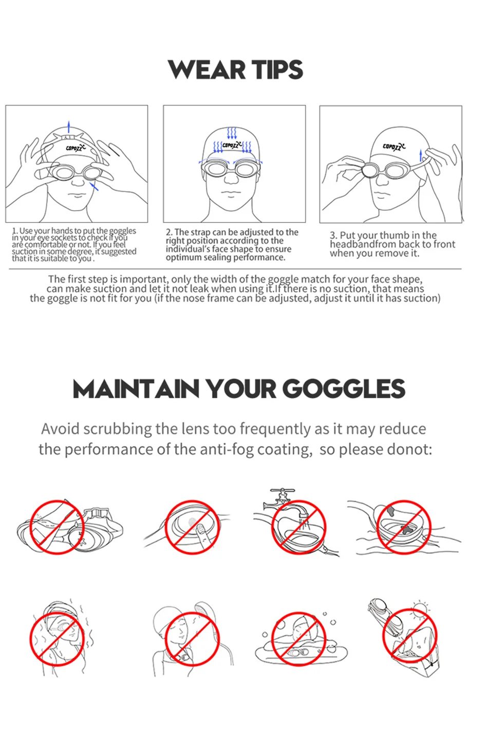 Professional Swimming Goggles VISTEX Imported Anti-Fog Waterproof UV Protection Silica Gel Diving Glasses Competition Spectacles