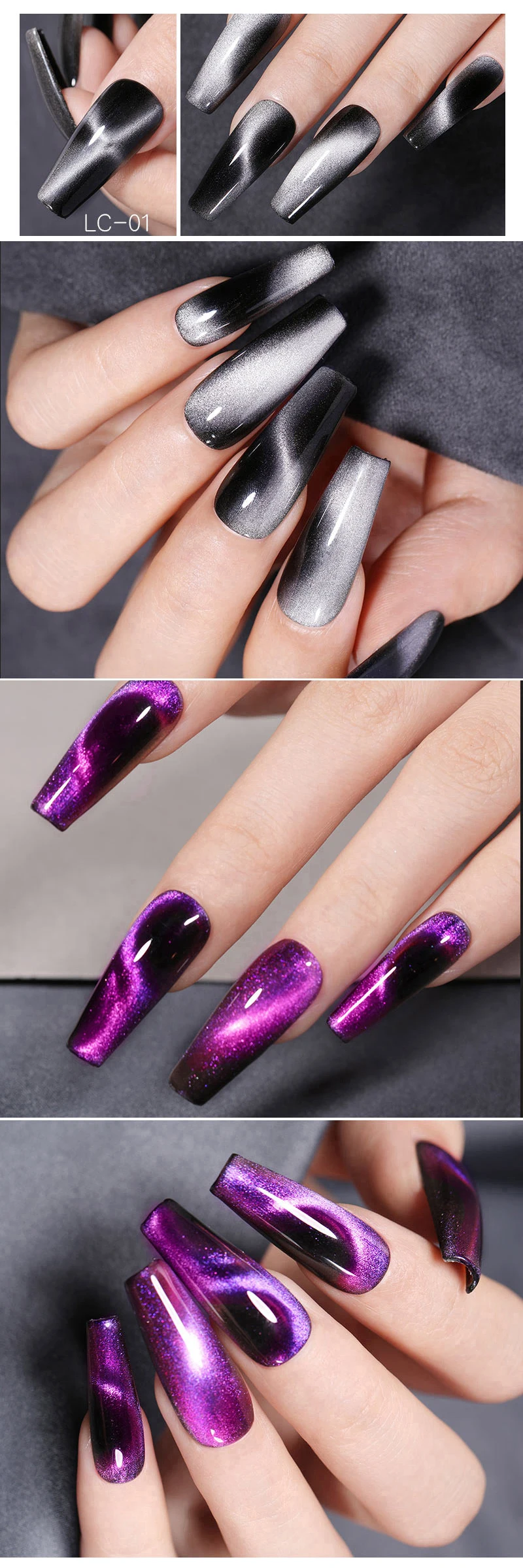 LILYCUTE 7ml 9D Cat Magnetic Gel Nail Polish Iridescent Magnet Semi Permanent Soak Off UV LED Manicure For Nail Art Gel Varnish