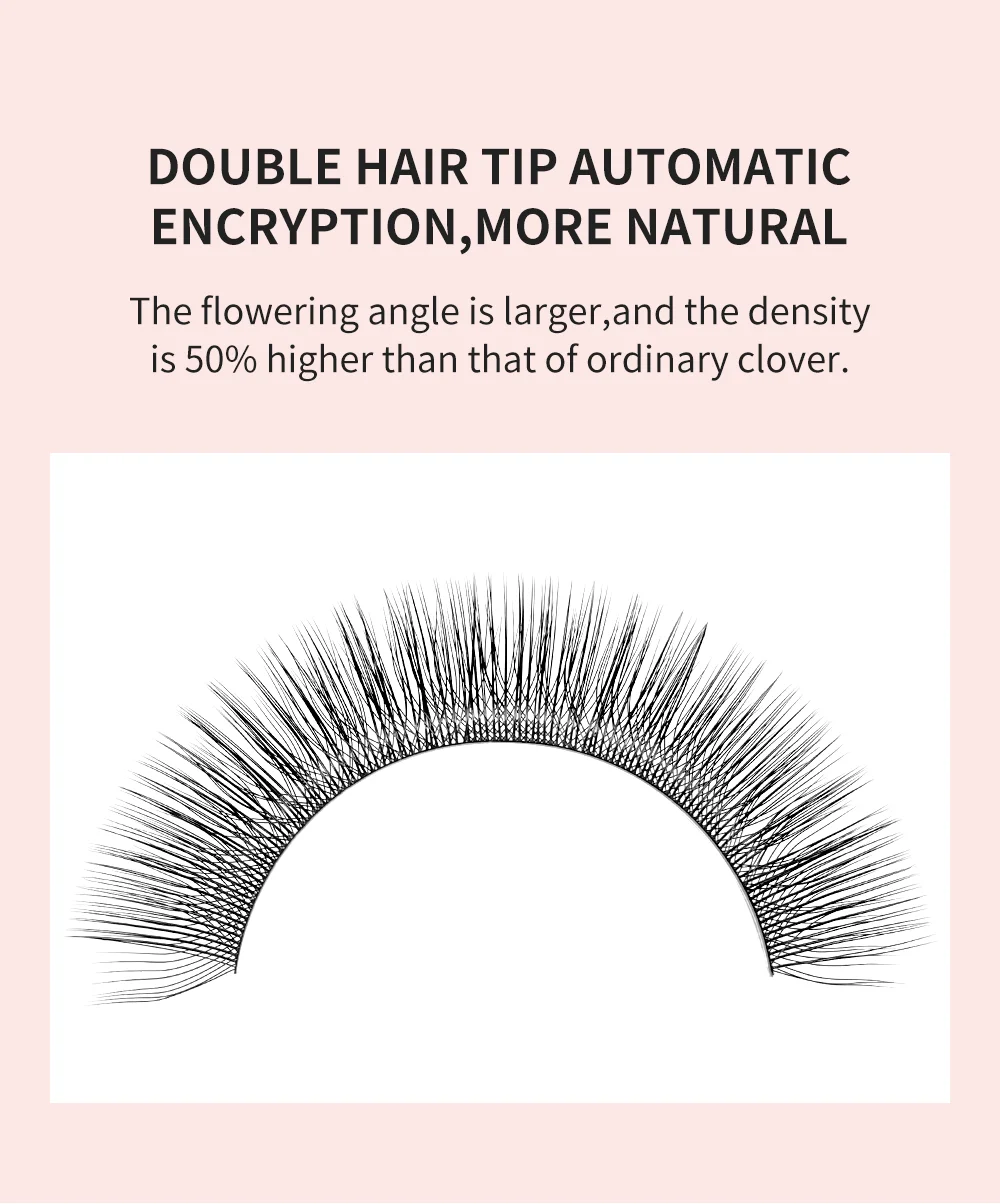 NATUHANA New 3DW Shape Eyelash Extension 3D Premade Volume Fan Lashes W Style Lashes Faux Mink Volume Lashes Korean Makeup