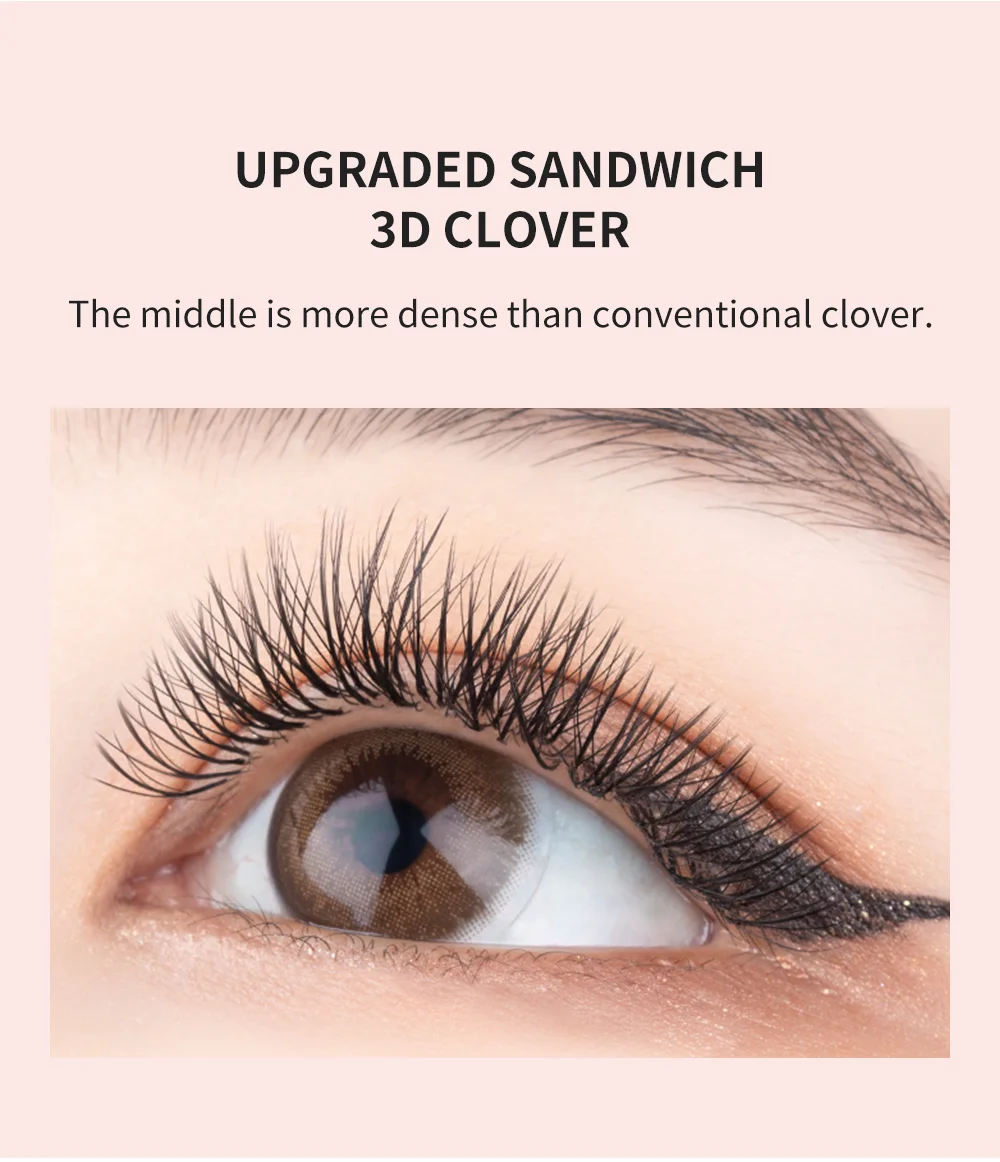 NATUHANA New 3DW Shape Eyelash Extension 3D Premade Volume Fan Lashes W Style Lashes Faux Mink Volume Lashes Korean Makeup