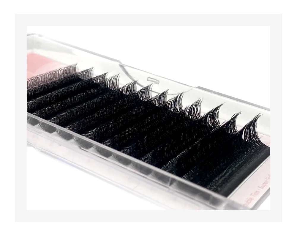 NATUHANA New 3DW Shape Eyelash Extension 3D Premade Volume Fan Lashes W Style Lashes Faux Mink Volume Lashes Korean Makeup