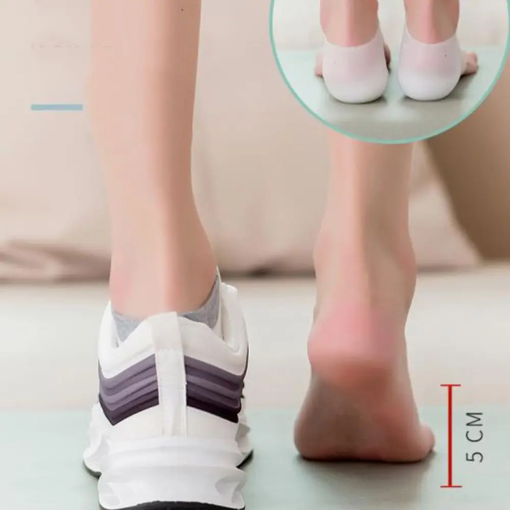 Silicone Invisible Height Socks New 2.0-4.0cm Invisible Lifting Increase Socks Heel Cushion Insole Outdoor