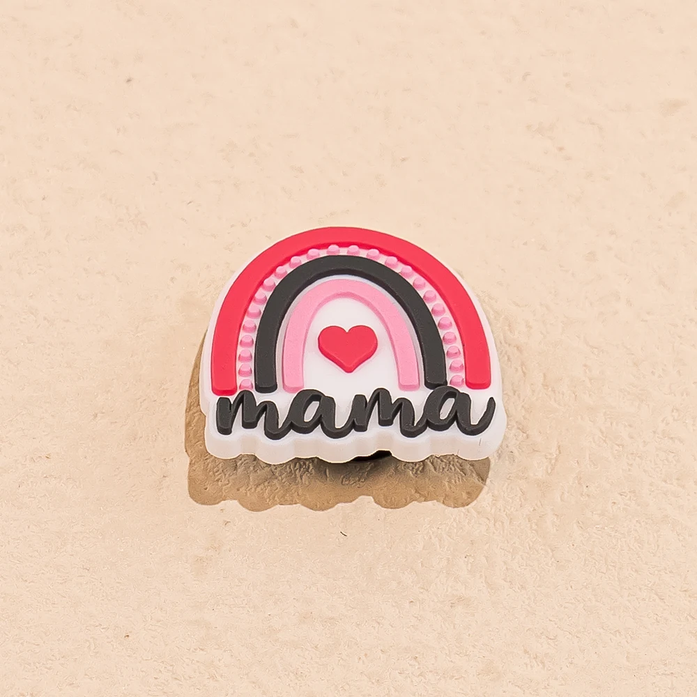 1/50pcs Shoe Charms for Family Mom Baby Dad Shoe Decorations Pins for Women Men Kids Ornament Favor Gift Shoe Accessories Buckle