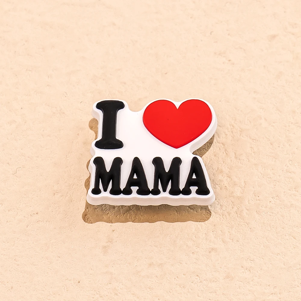 1/50pcs Shoe Charms for Family Mom Baby Dad Shoe Decorations Pins for Women Men Kids Ornament Favor Gift Shoe Accessories Buckle