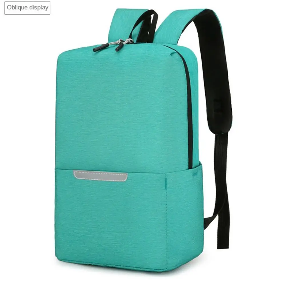 Women Men Casual Waterproof Small Backpack Large Capacity Schoolbag School Bags Solid Color Travel Bag Book Bags Teenagers