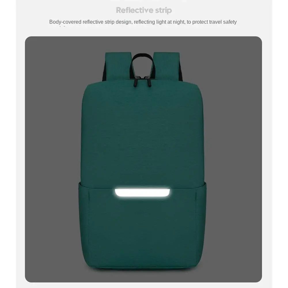 Women Men Casual Waterproof Small Backpack Large Capacity Schoolbag School Bags Solid Color Travel Bag Book Bags Teenagers