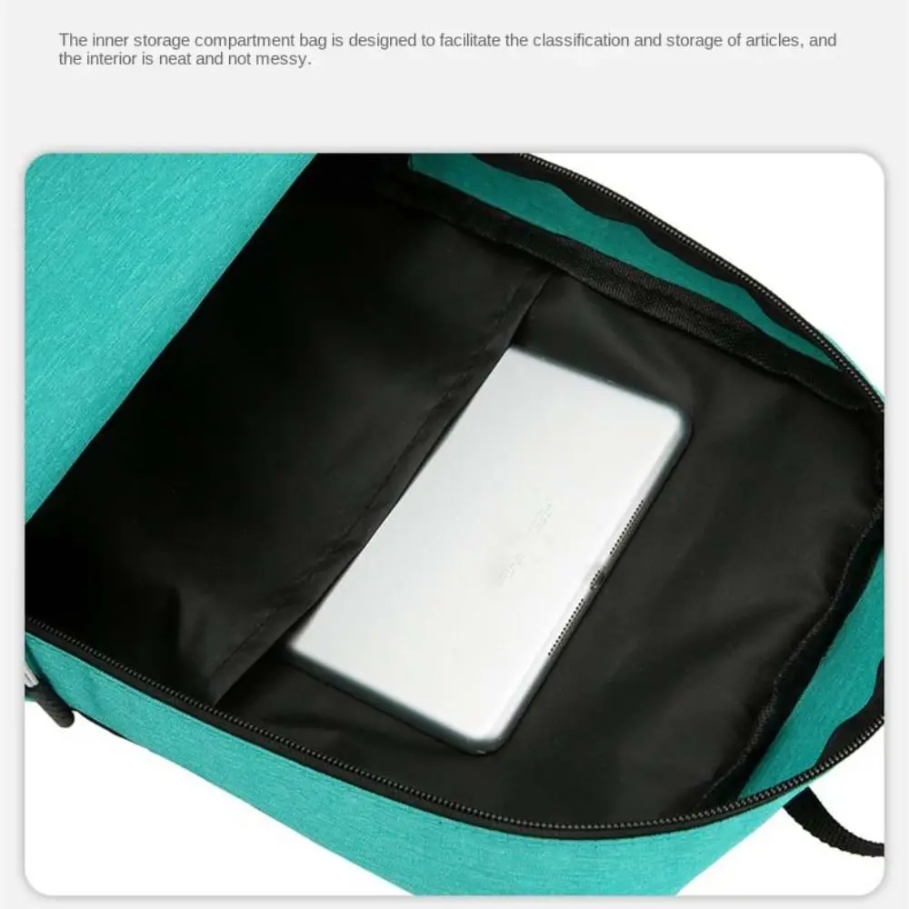 Women Men Casual Waterproof Small Backpack Large Capacity Schoolbag School Bags Solid Color Travel Bag Book Bags Teenagers