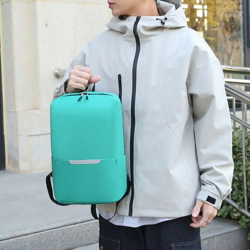 Women Men Casual Waterproof Small Backpack Large Capacity Schoolbag School Bags Solid Color Travel Bag Book Bags Teenagers