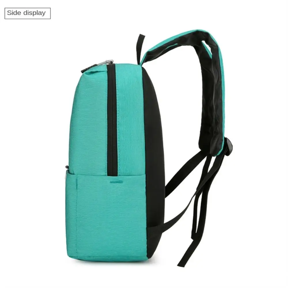 Women Men Casual Waterproof Small Backpack Large Capacity Schoolbag School Bags Solid Color Travel Bag Book Bags Teenagers
