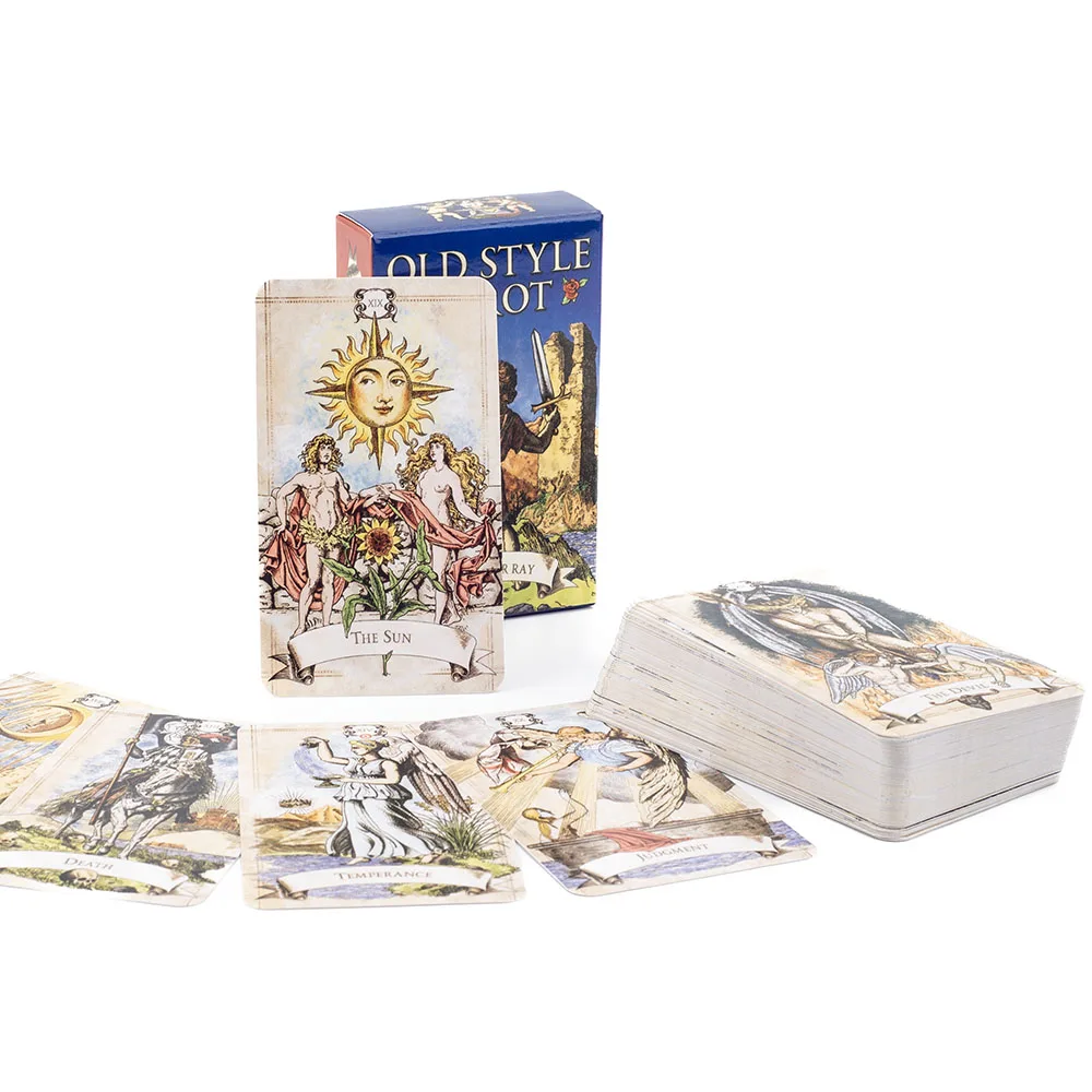 The Real Life Tarot Deck 78 PCS 10.3*6CM English Version Oracles Deck for Girls Hot Selling Family Gatherings Board Games