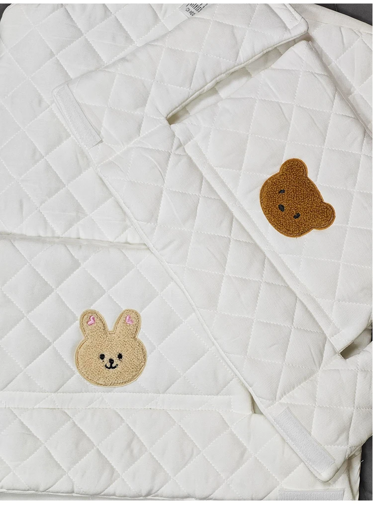 Cute Baby High Chair Cushion Bunny Bear Baby Back Cushion Baby Sitting More Comfortable Dining Chair Accessories Eating Cushion