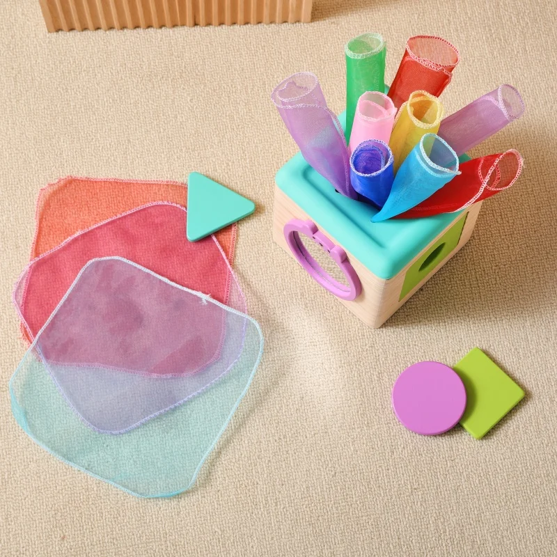 Montessori Toys Magic Cotton Animal Tissue Box Kids Finger Exercise Busy Board Toys Baby Educational Activity Sensory Game Gifts
