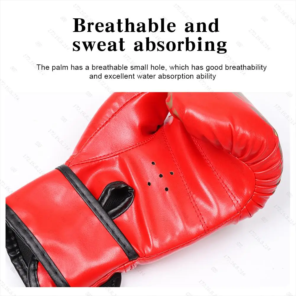 1Pair Boxing Gloves Breathable Kickboxing Gloves Comfortable Professional Boxing Gloves Punching Training Gloves for all