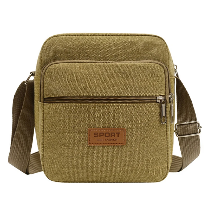 Men's Fashion Canvas Small Bag Casual Men Mini Handbags Male Crossbody Shoulder Messenger Bags For Men Business Sidebag