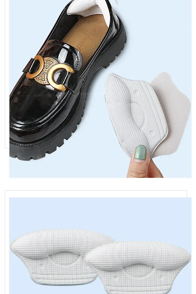 Women Inserts for Heels Stickers Heel Protector Pad High Heel Pads for Shoes Shoe Too Big Adjust Size Heel Liner Accessories 2pc