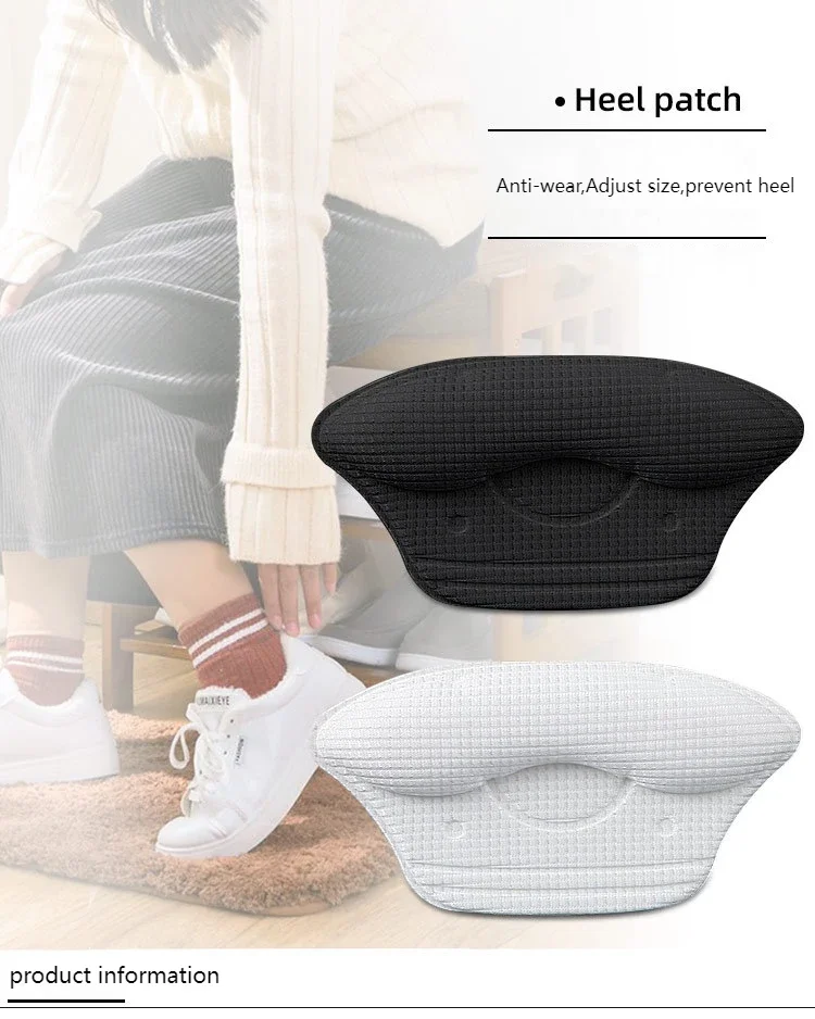 Women Inserts for Heels Stickers Heel Protector Pad High Heel Pads for Shoes Shoe Too Big Adjust Size Heel Liner Accessories 2pc