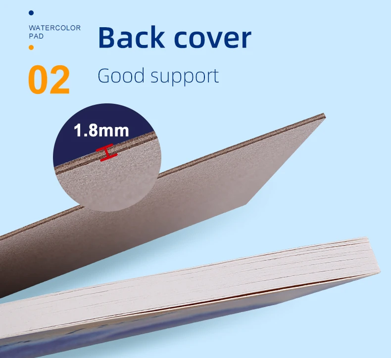 Watercolor Book with coarse grain, 200g, thickened with full wood pulp, art, painting and sketching, A3, A4, A5, 30Sheets/Book
