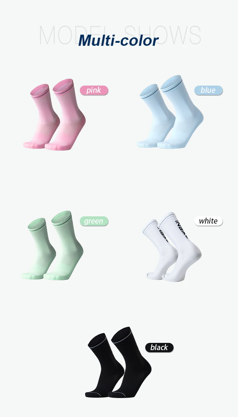 INBIKE Women Compression Running Socks Moisture Wicking Work Hiking Basketball Sport Socks Support for Athletic Cycle for Women
