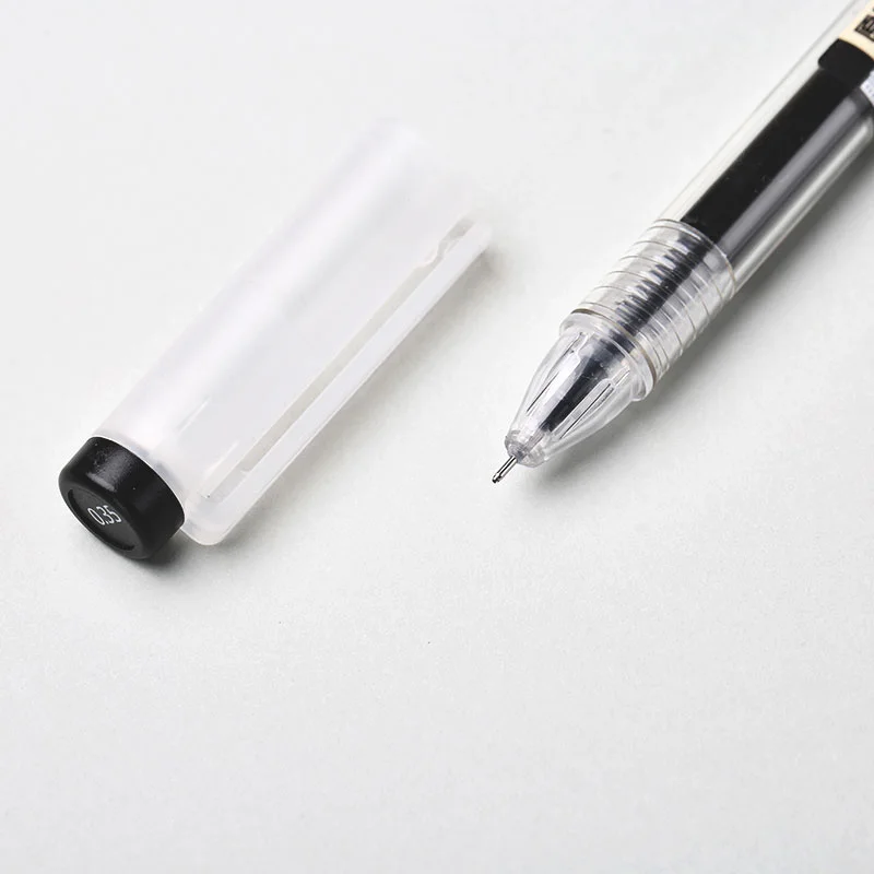 52/6Pcs 0.35mm Fine Gel Pen set Blue/Black Refills Rod for Marker Pens School Gelpen Office Student Writing Drawing Stationery