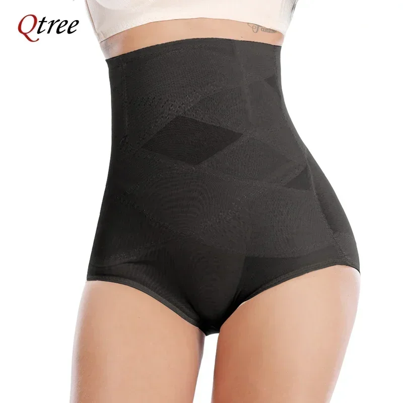 Qtree Plus Size Shapewear for Women Tummy Control Butt Lifting Panties Waist Trainer Body Shaper Panty Seamless Belly Underwear