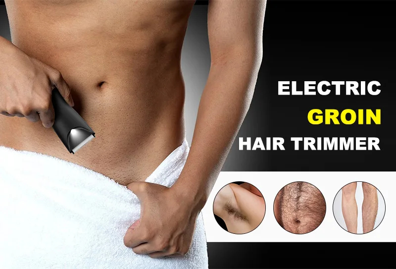 The Ballber Pro Electric Groin & Body Hair Trimmer for Men - Mens Body Groomer Kitfor Privates -Shaver for Hard to Reach Areas
