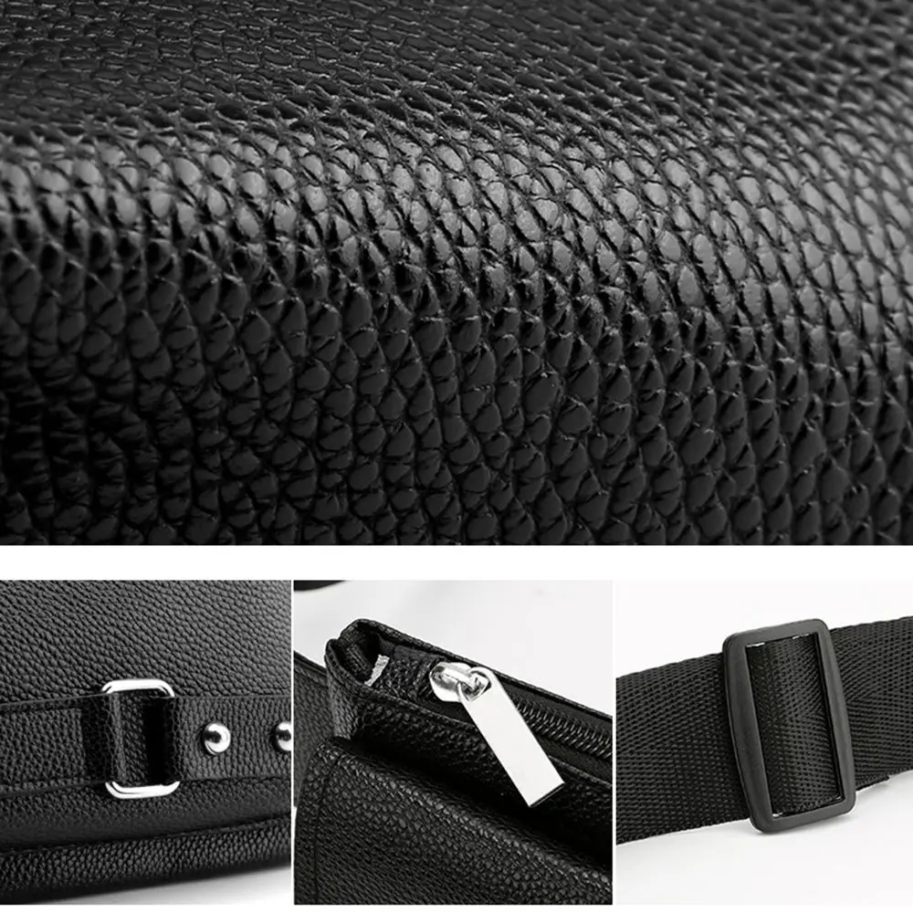 Fashion Waist Bag Casual Fanny Pack Purse Large Phone Belt Bag Leather Outdoor Travel Phone Bag Men Women