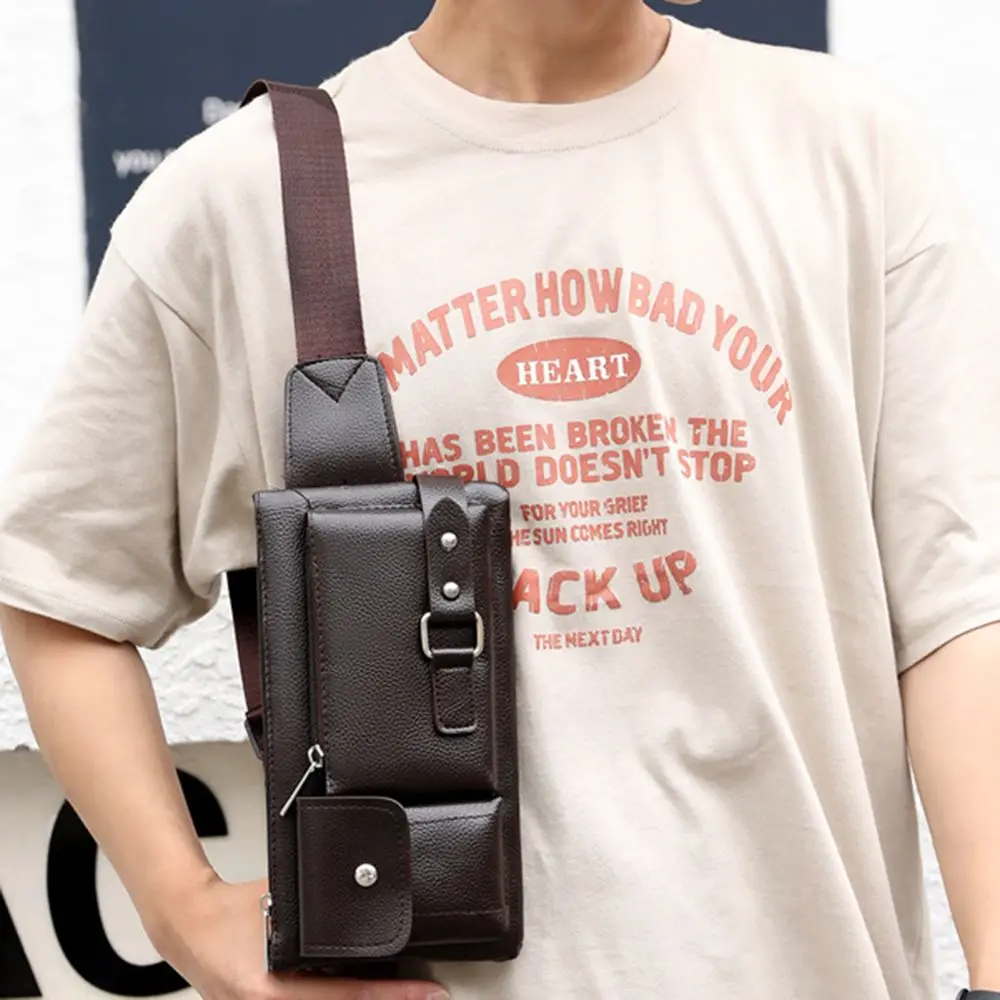Fashion Waist Bag Casual Fanny Pack Purse Large Phone Belt Bag Leather Outdoor Travel Phone Bag Men Women