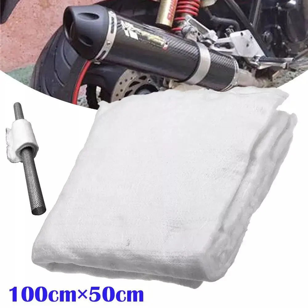 Universal Motorcycle Exhaust Motorcycle Muffler Fiber Packing Cloth For Escape Moto Pipe Silencing Cotton Fiberglass