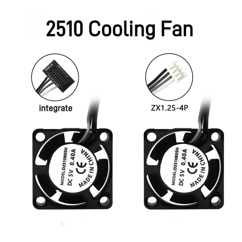 2510 Fan for Bambu Lab X1/P1 Hotend Cooling Fan with Cable Rapid Cooling Fan for Bambu X1C P1S P1P 3D Printer Accessories
