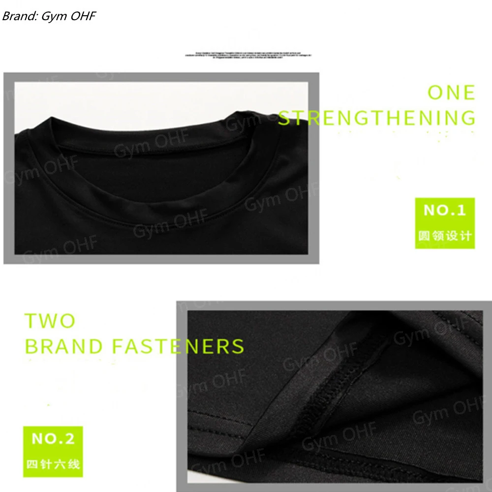 Compression Shirt Men Running Quick Dry Gym Jogging Sports Shirts Rashguard Tops Short Sleeve T-Shirt Anime Berserk-Summer
