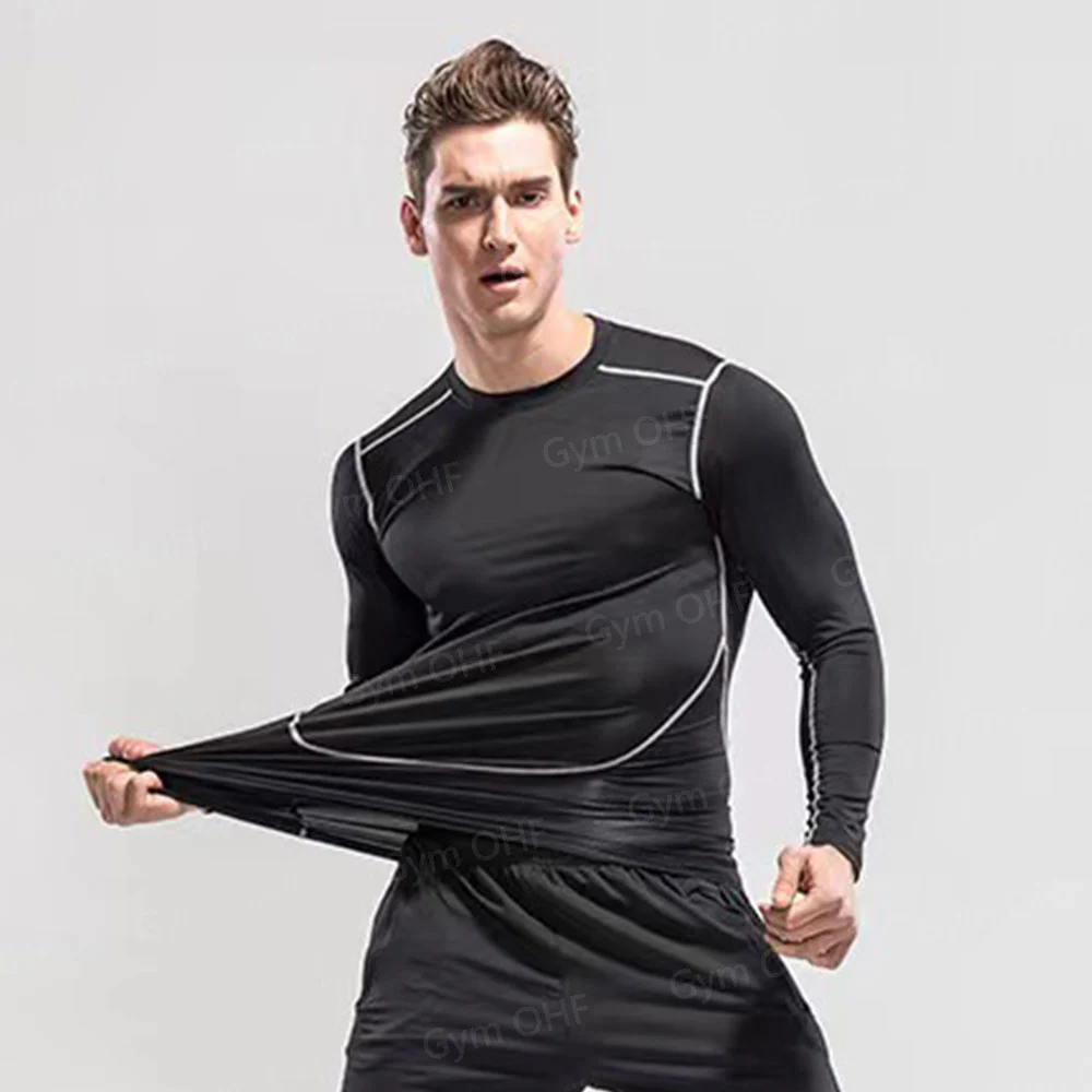 Compression Shirt Men Running Quick Dry Gym Jogging Sports Shirts Rashguard Tops Short Sleeve T-Shirt Anime Berserk-Summer