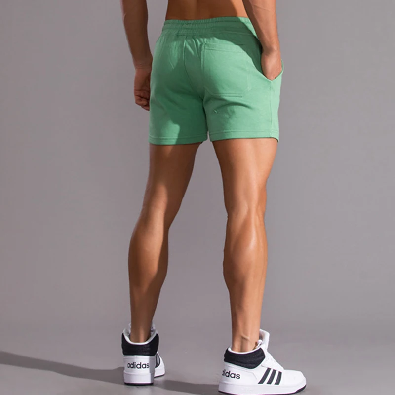 Cotton Running Shorts For Men Gym Fitness Home Casual Sport Underwear Yoga Workout Training Loose Boxers Super Short Pants Sweat