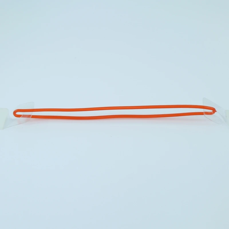 100PCS Eco-friendly Luggage Tag Plastic Loop PVC Worm Straps Comply with US Standards 15 Colors