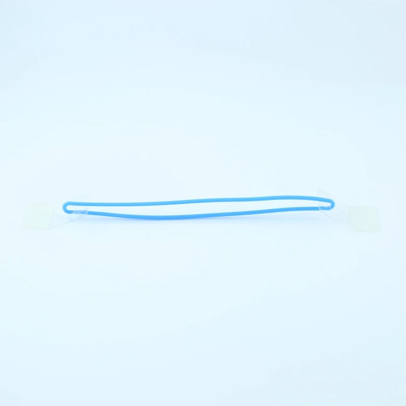 100PCS Eco-friendly Luggage Tag Plastic Loop PVC Worm Straps Comply with US Standards 15 Colors