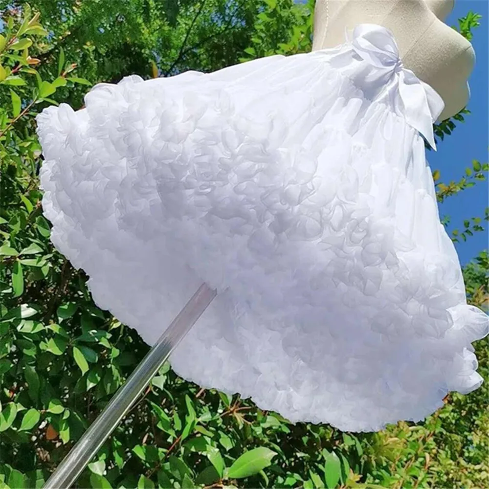 New Arrival Petticoats Wedding Bridal Crinoline Lady Girls Underskirt for Party White Black Ballet Dance Skirt Tutu Bridal Skirt