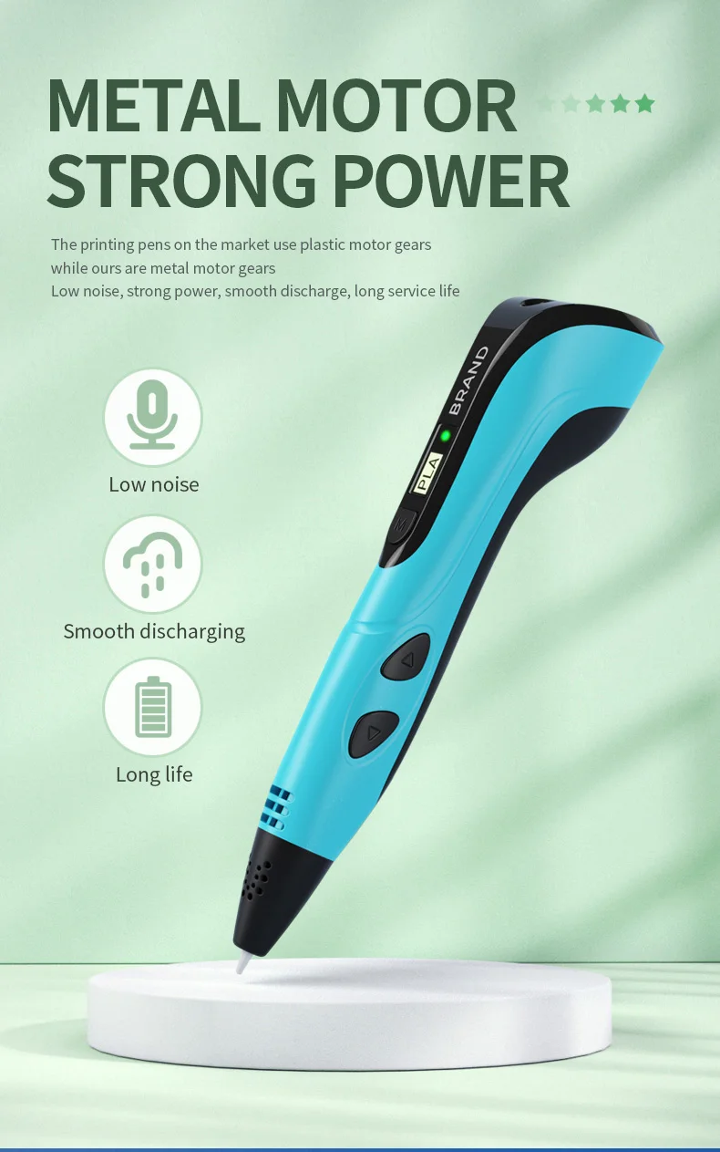 New Style 3D Printing Pen 3D Pen Set for Kids with Power Supply Pla Filament Travel Case Birthday Christmas Gift for Kids