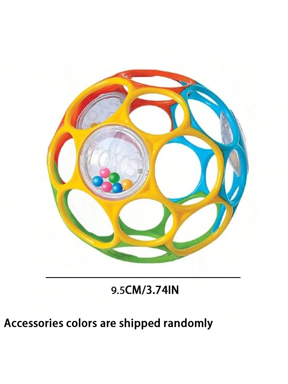 Soft Baby Grasping Ball Rattles with Bell Ball Early Education Educational Sensory Toy Random Color)