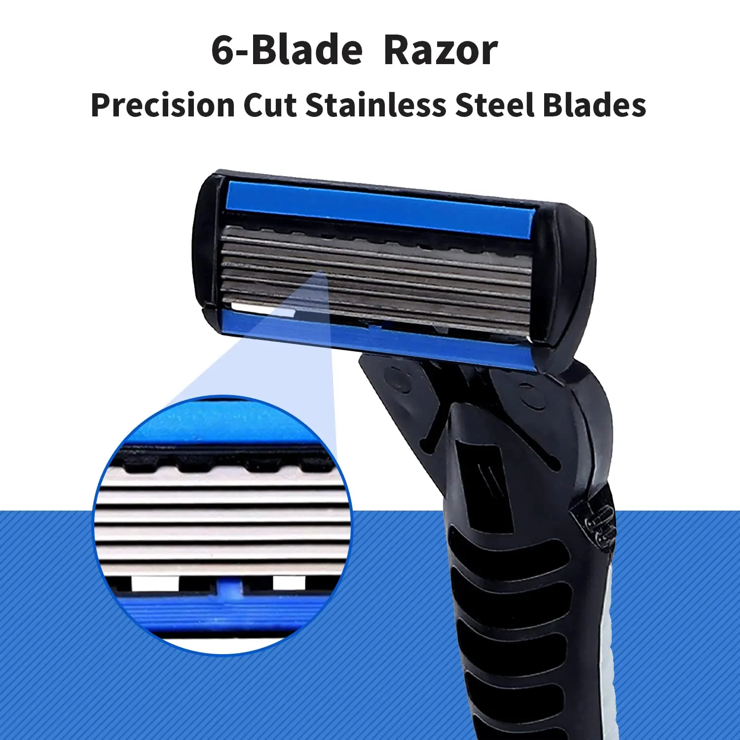 Razor Classic 6 Layer Safety Razor for Mens Shaving&Womens Hair Removal Shaving Blades Manual Shaver