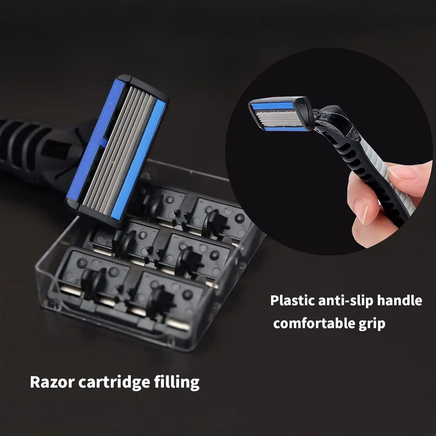Razor Classic 6 Layer Safety Razor for Mens Shaving&Womens Hair Removal Shaving Blades Manual Shaver