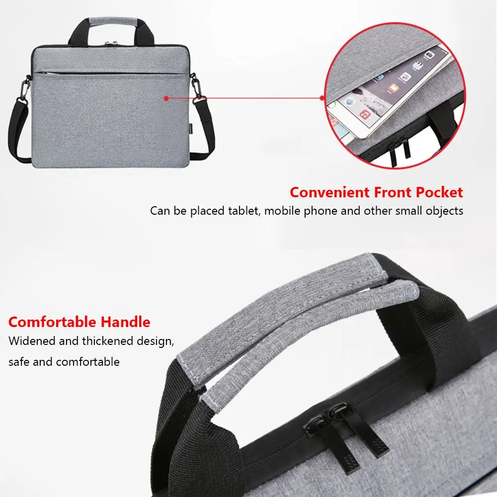 13.3/14/15.6 Inch Laptop Handbag Shockproof Laptop Sleeve Case Notebook Cover Protective Pouch Large Capacity Laptop Handbag