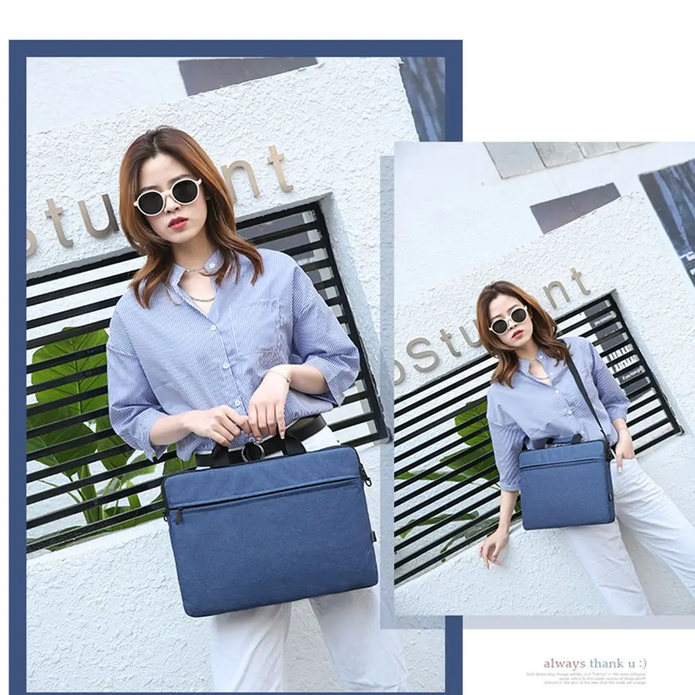 13.3/14/15.6 Inch Laptop Handbag Shockproof Laptop Sleeve Case Notebook Cover Protective Pouch Large Capacity Laptop Handbag