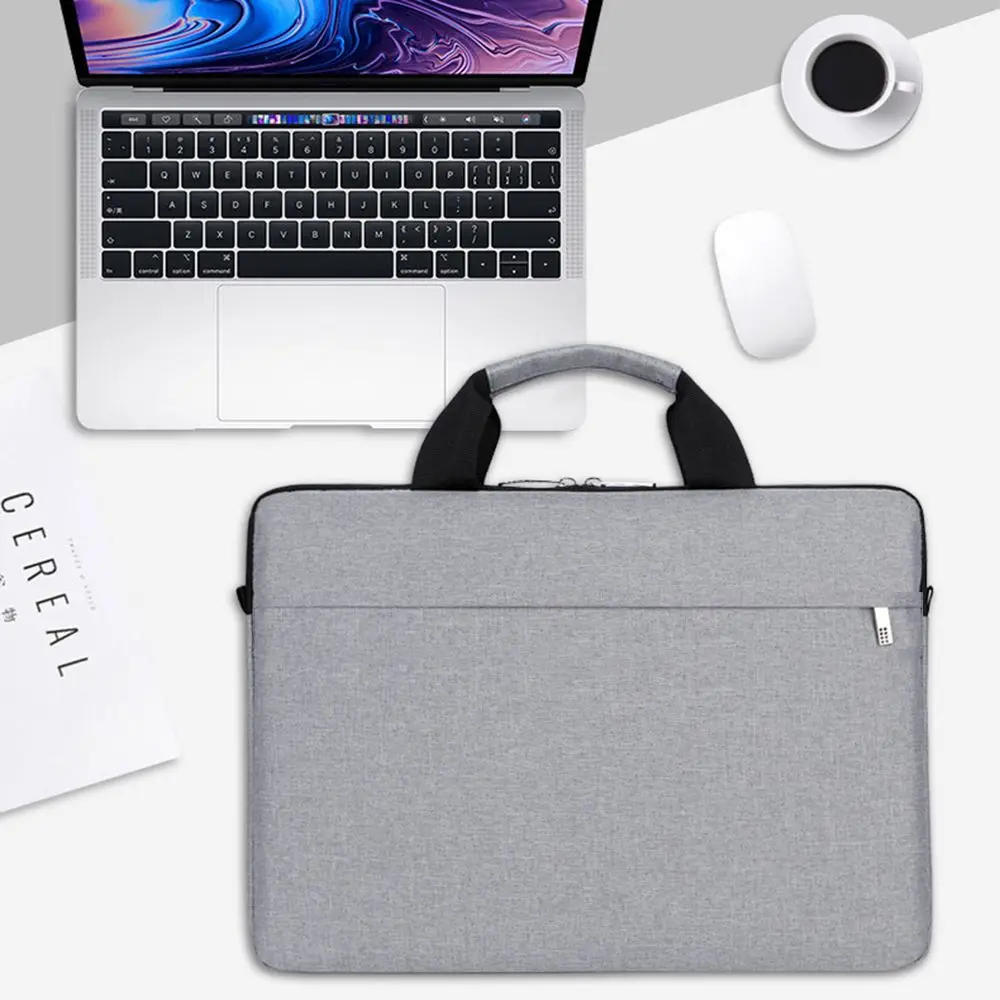 13.3/14/15.6 Inch Laptop Handbag Shockproof Laptop Sleeve Case Notebook Cover Protective Pouch Large Capacity Laptop Handbag